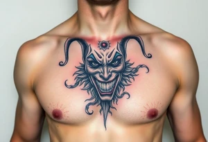 jester emotions tattoo idea