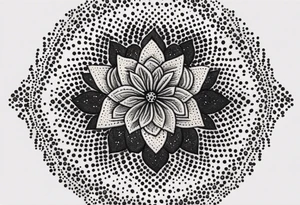 embroidered tattoo idea