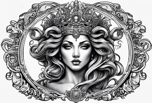 queen medusa tattoo idea