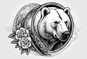 Polar bear & spartan tattoo idea
