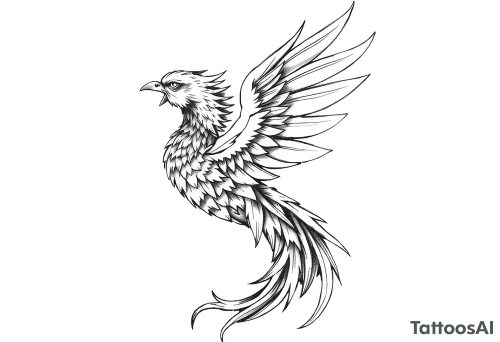 Phoenix rising tattoo idea