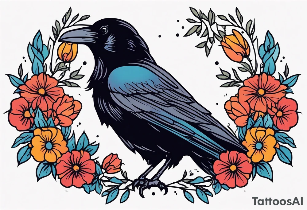 raven


old school vintage simple traditional design with vintage flowers surrounding
bold color simple tattoo idea