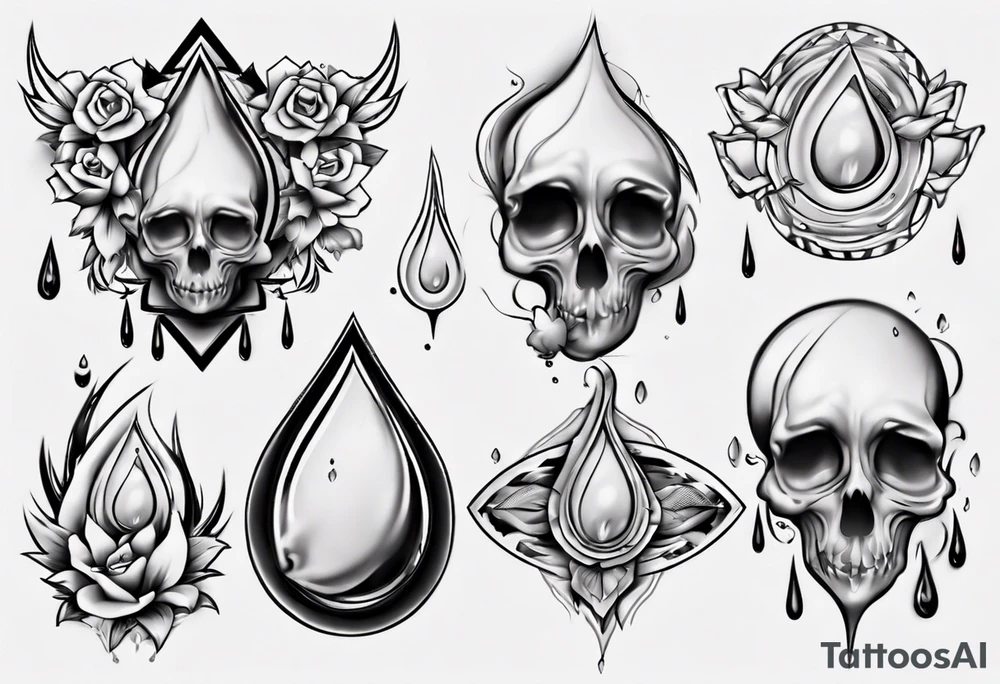 tears tattoo idea