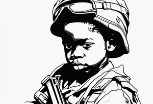 african child soldier tattoo idea