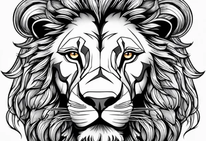 lion with football tattoo idea