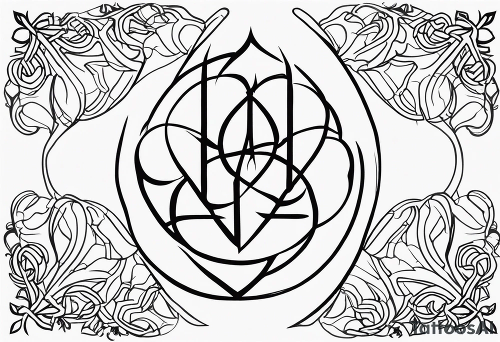 The symbol of Matthias in the bible tattoo idea