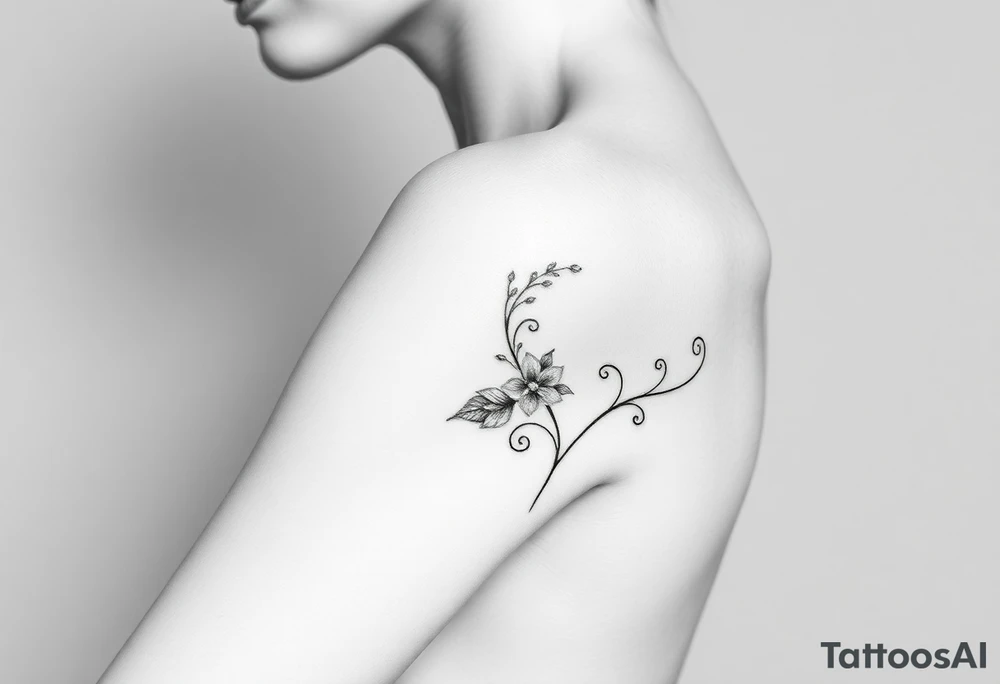 Naked woman tattoo idea