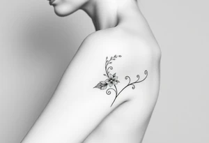 Naked woman tattoo idea