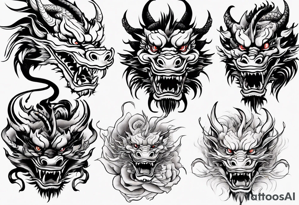 Chinese dragon tattoo idea