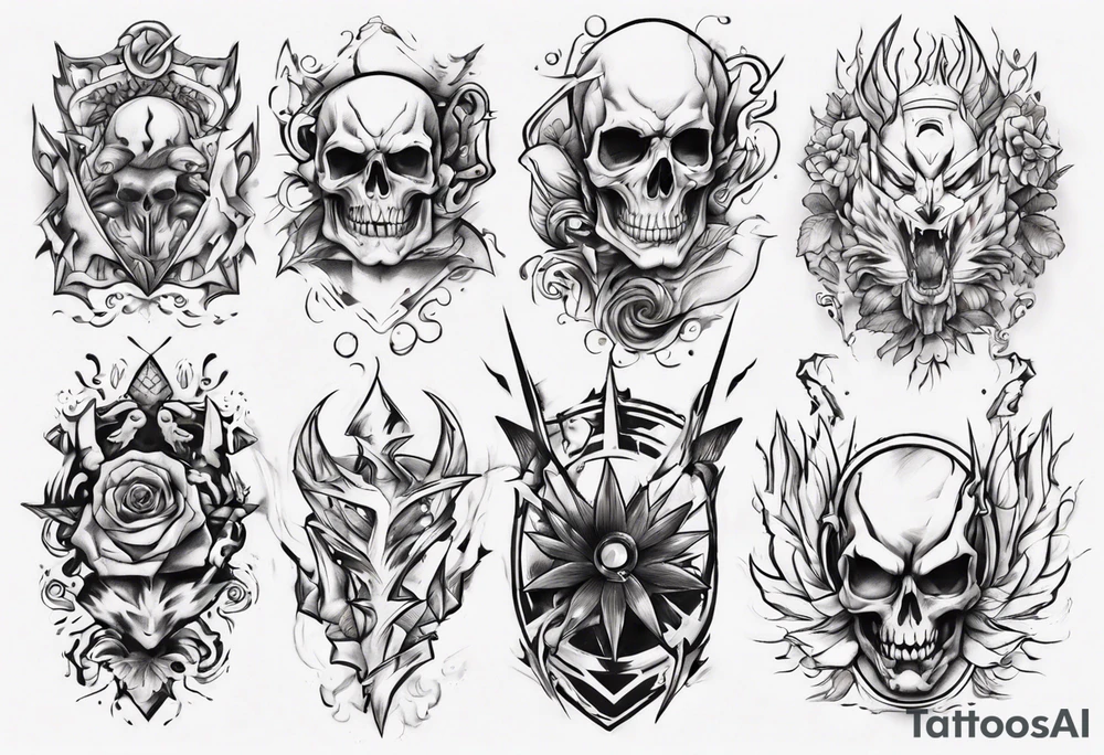 flash art tattoo idea