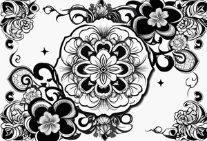 A clover with the Name mama tattoo idea