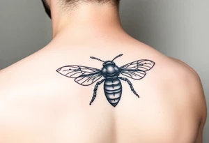 ליאורה) hidden in a bee tattoo idea