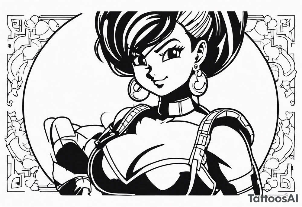 Dragon ball z character bulma naked tattoo idea