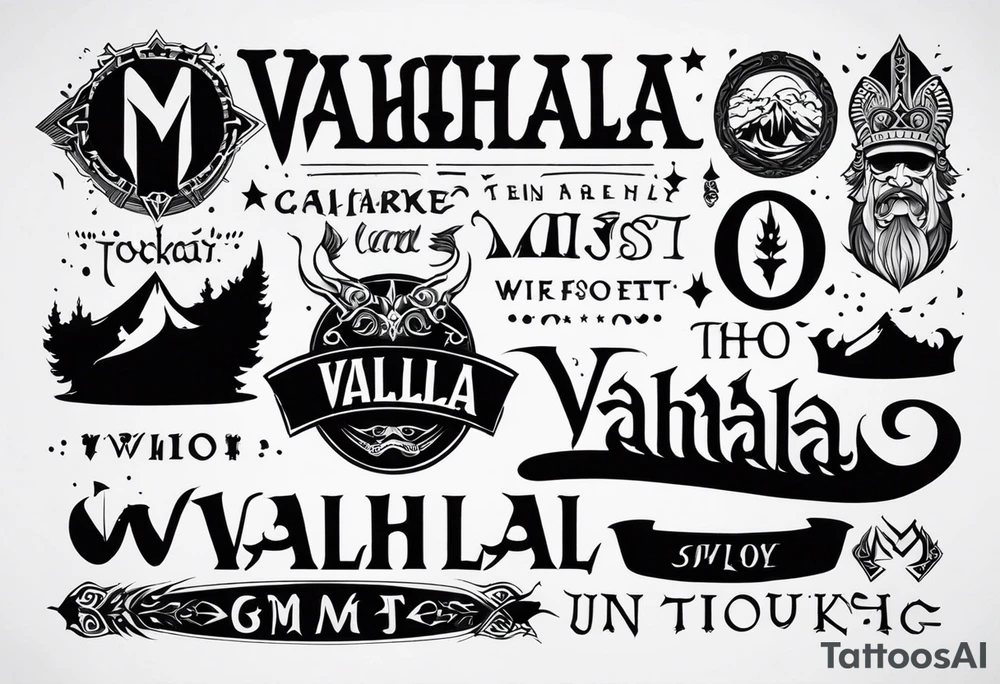 Valhalla mist fog tattoo idea