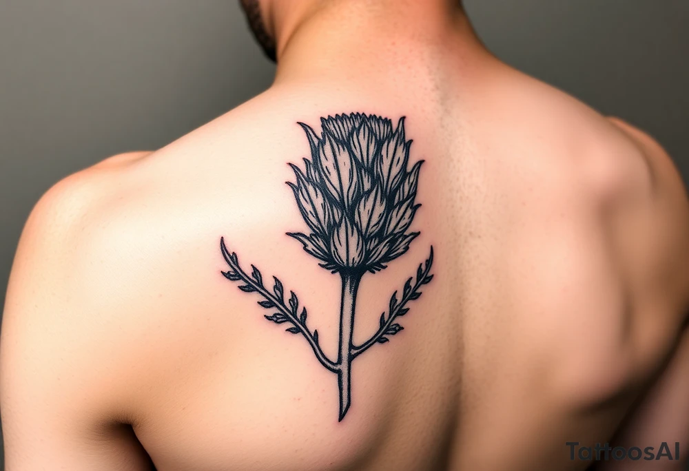 Scottish thistle tattoo idea