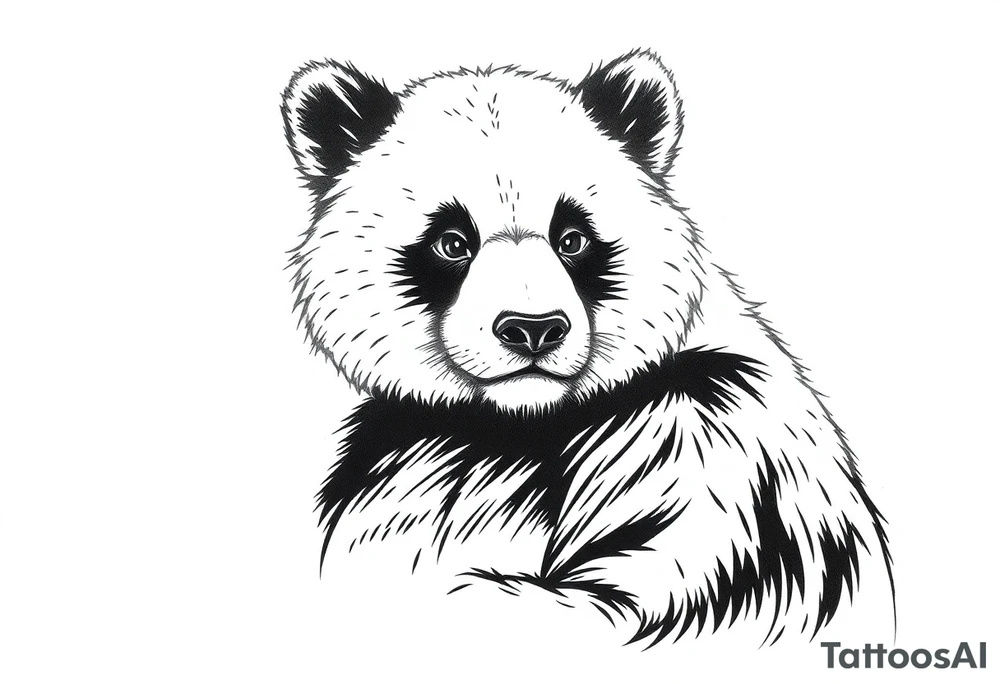 panda counting crypto tattoo idea