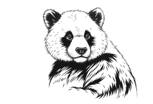 panda counting crypto tattoo idea