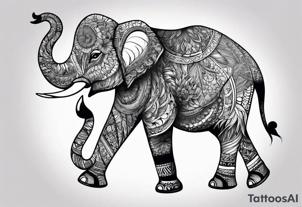 Elephant tattoo idea