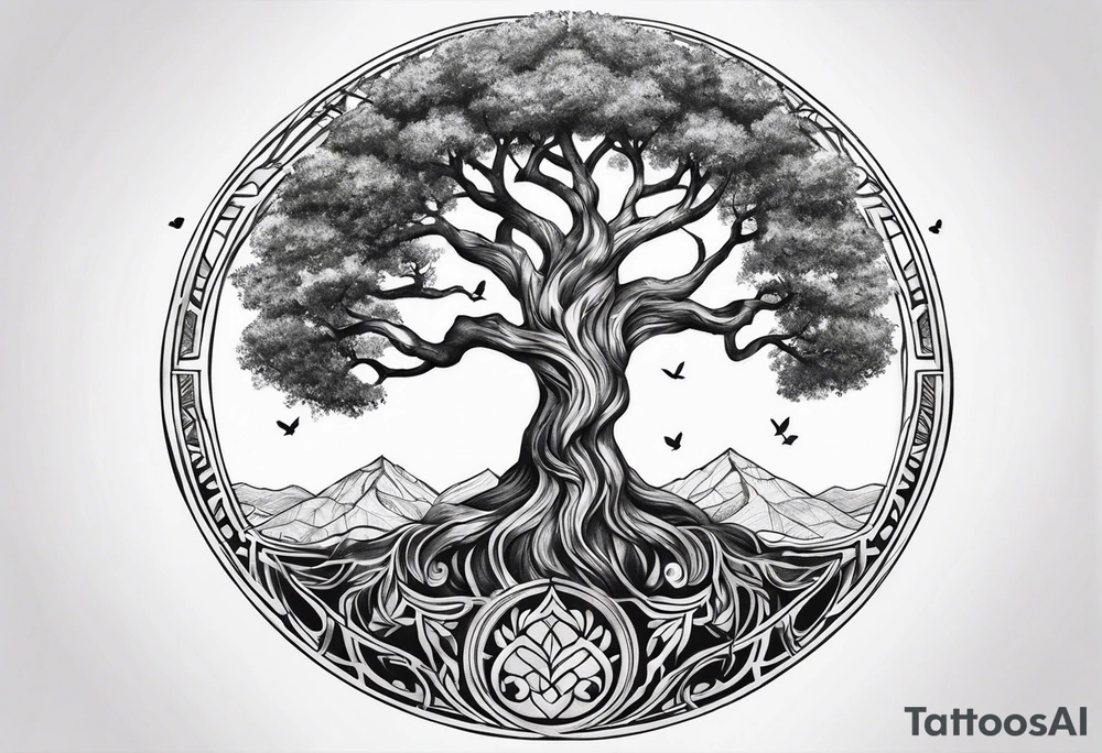 tree of life tattoo idea