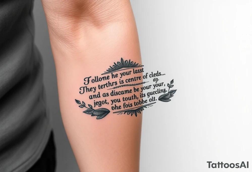 bible verses with cool designs tattoo idea