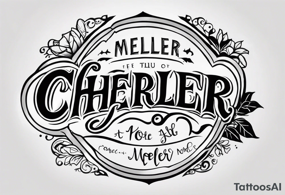 Something on the hole back of the forearm for my parents named Cheri and rob or something to do with my last name Moeller tattoo idea