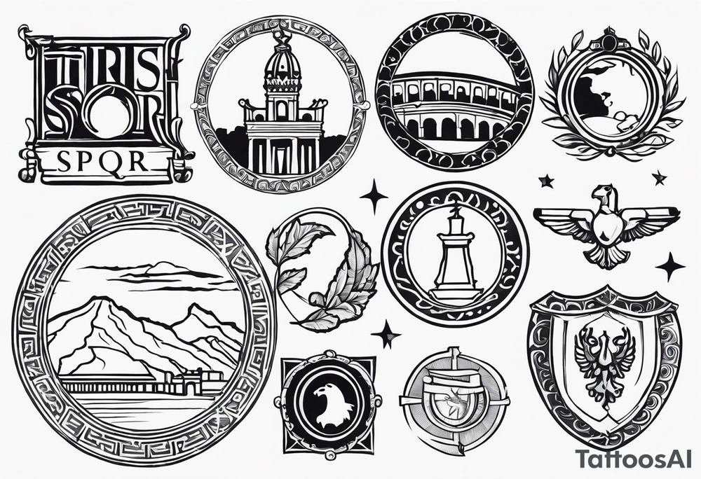 spqr rome tattoo ideas. tattoo idea