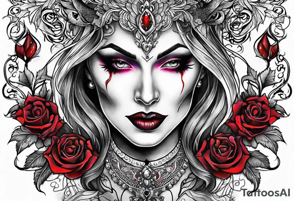 Vampire tattoo design tattoo idea