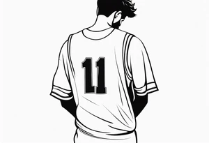 person with basketball tattoo idea