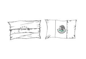 Venezuela and Mexican flag tattoo idea