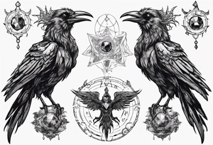 The Demon Raven Stolas, a Prince of Hell who is obsessed with gems, knowledge of astrology and poisonous plants. tattoo idea