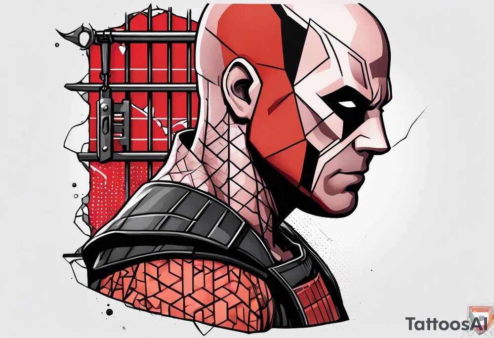 Wade wilson jail tattoo idea