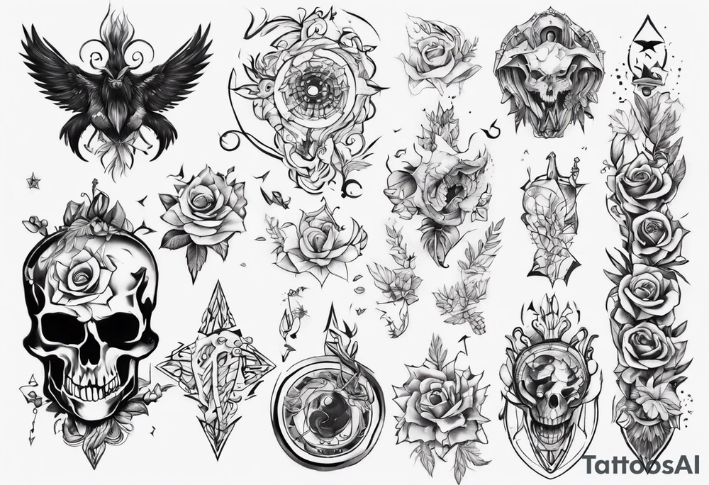 Surprise me with a tattoo, suitable for the back of the forearm tattoo idea