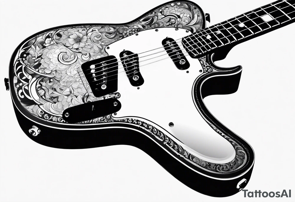 Broken Electric Guitar Telecaster broken tattoo idea