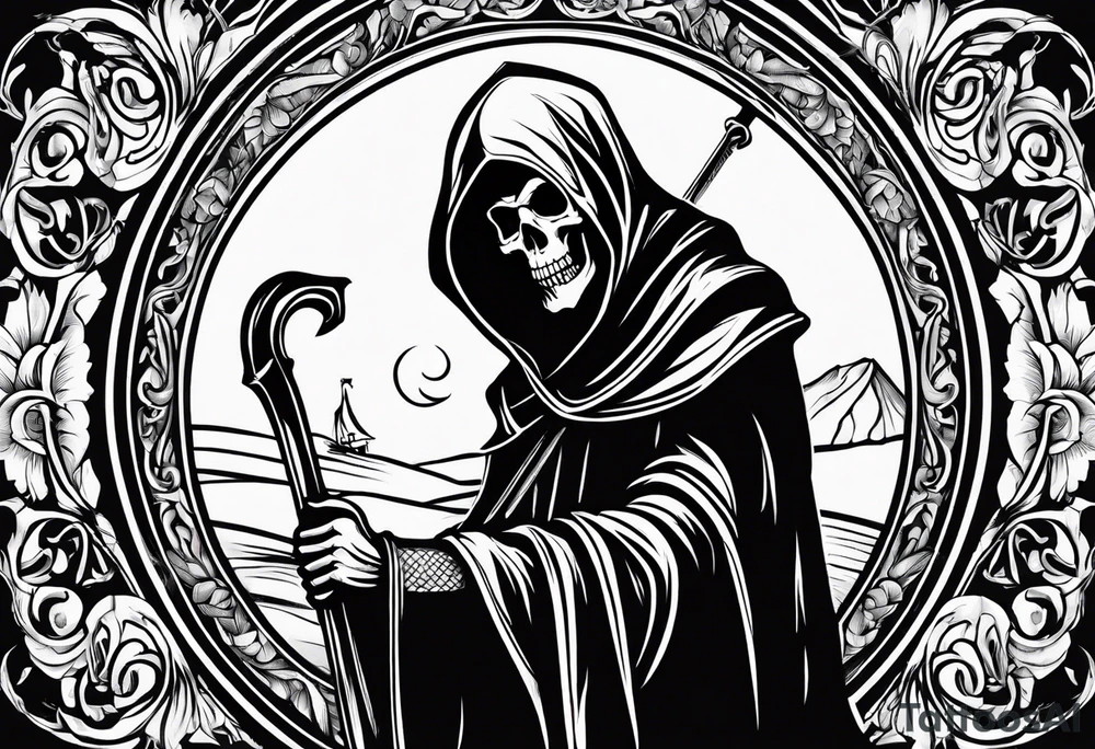grim reaper tattoo idea