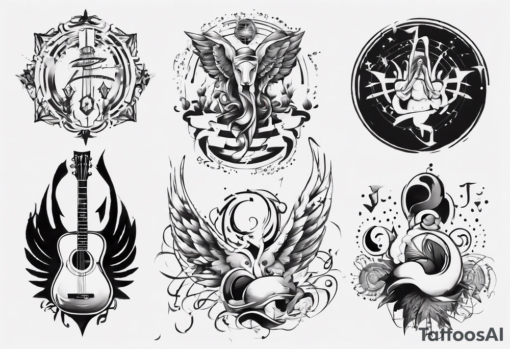 God, music tattoo idea