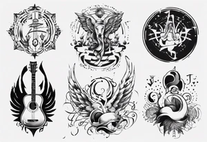 God, music tattoo idea