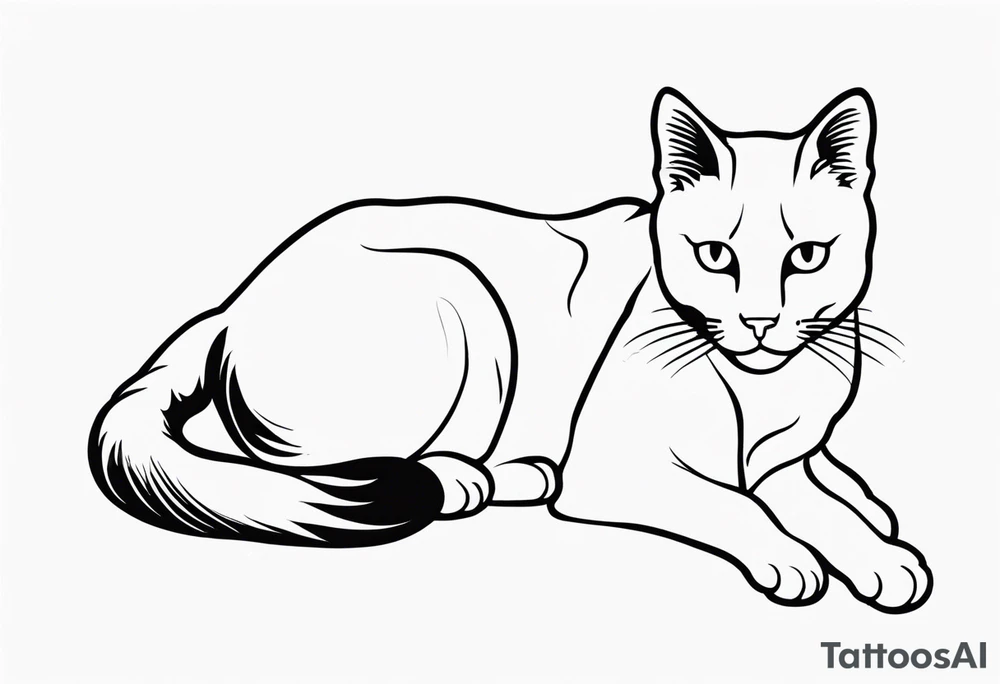 Stamp Tattoo Cat tattoo idea