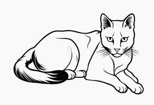 Stamp Tattoo Cat tattoo idea