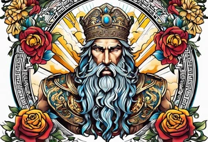 Greek god tattoo idea