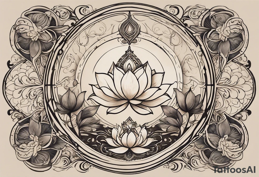 Tattoo Design Instructions:

Central Hourglass: Place in the middle; dark sand at the top, light sand flowing down.
Lotus Flower: Grow from the base of the hourglass, symbolizing growth from hardship.
Family Scene: On one side, depict two boys holding hands, looking up at a larger protective mother figure.
Betrayal Symbolism: Add a broken chain near the hourglass's bottom; a rising phoenix beside it.
Pathway of Growth: A path with stepping stones leading upwards; include a koi fish, crane, and yin-yang symbols.
Asian Elements: Scatter cherry blossoms, waves, and wind patterns; add Kanji for key values like "loyalty" and "strength."
Color and Style: Use black and grey with hints of pink, white, and orange.
Placement: Best as a sleeve or back piece for full detail and flow. tattoo idea