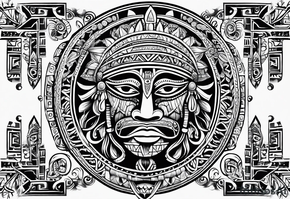 A puerto rican taino tribal tattoo tattoo idea