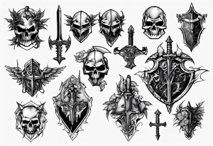 fallen knight tattoo idea