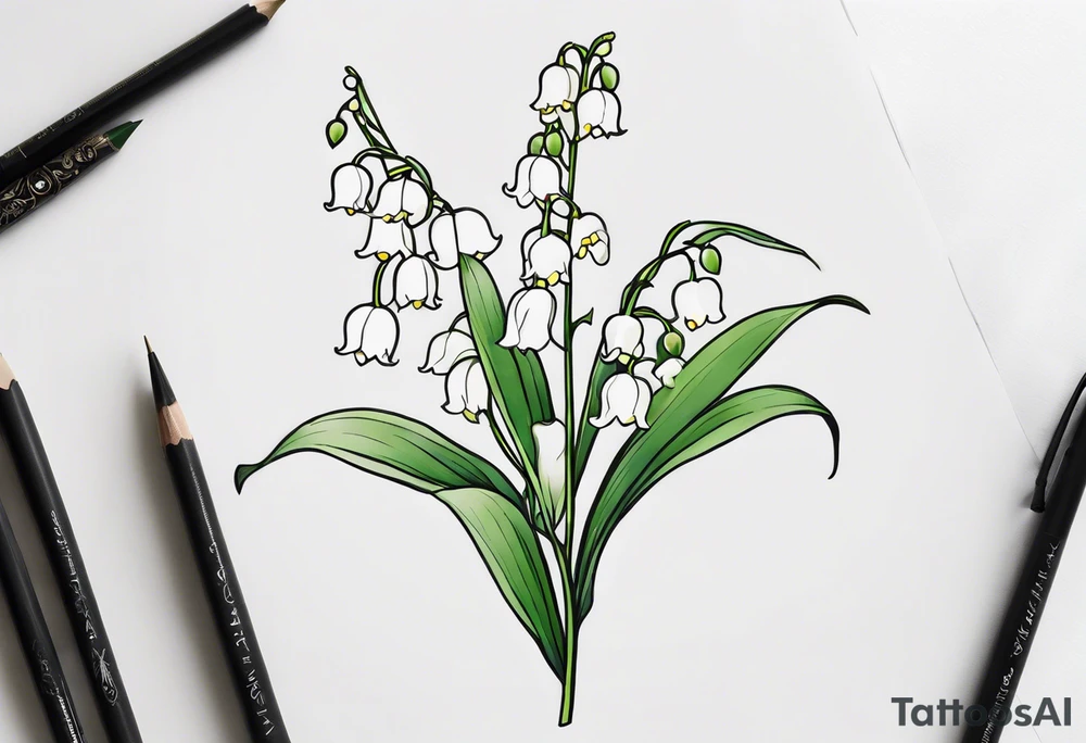 Lily of the valley tattoo idea