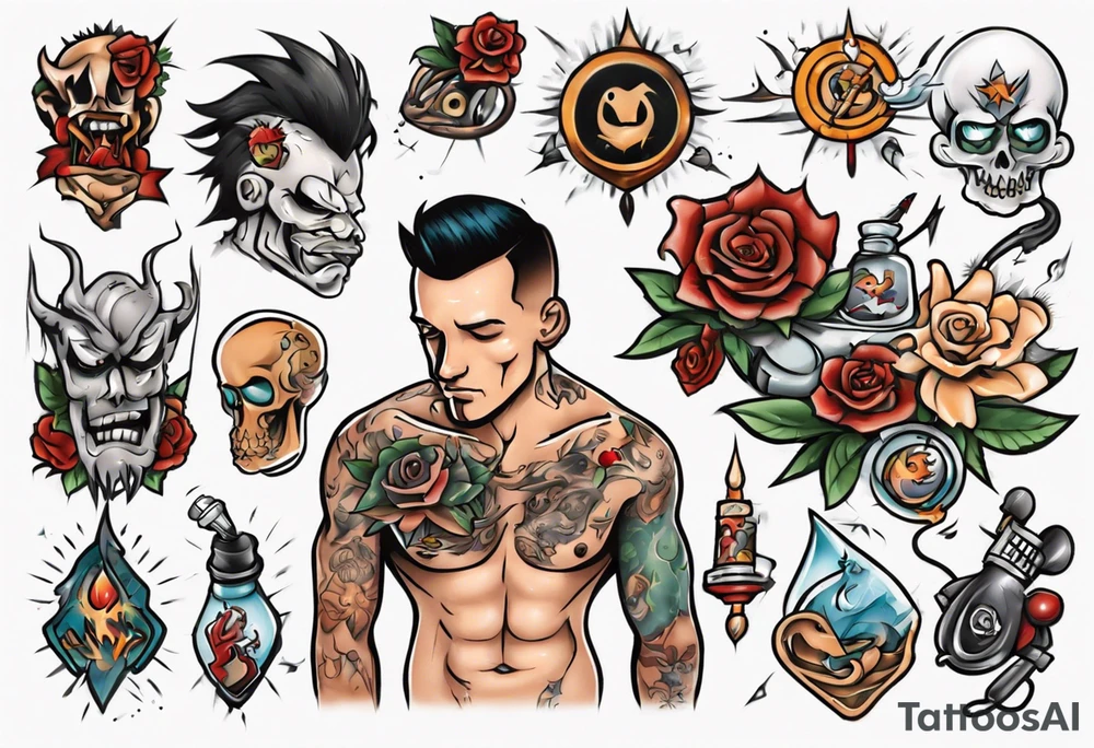 man getting a tattoo close up tattoo idea