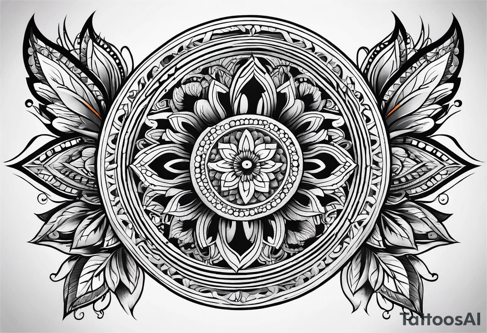 mandala tatto tattoo idea