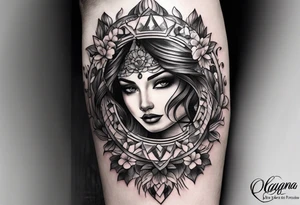 Laguna last name (forearm tattoo) tattoo idea