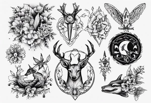 reh und forelle tattoo idea