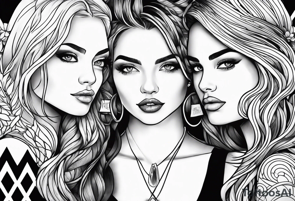 3 friends, tattoo idea