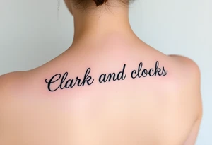 Clark and clocks tattoo idea