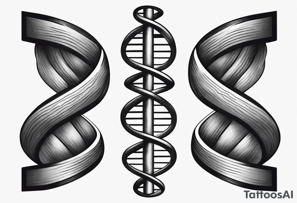DNA strand tattoo idea